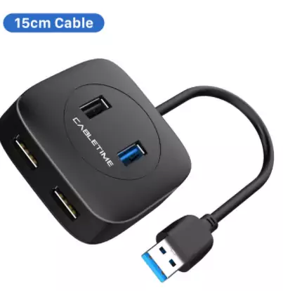HUB USB3.0 4 Puertos Cabletime HUB USB3.0 4 Puertos Cabletime