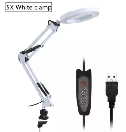 Lupa de escritorio plegable LED y regulable Lupa de escritorio plegable LED y regulable
