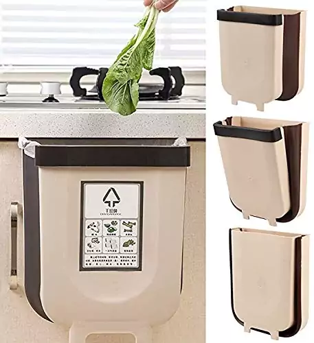 Delgeo Contenedor de Basura Plegable y Fijo -9L Delgeo Contenedor de Basura Plegable y Fijo -9L