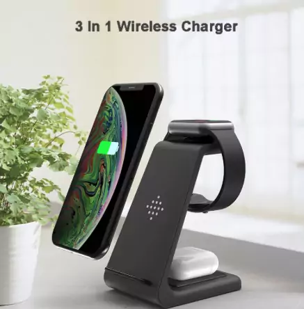 Cargador inalámbrico para móvil, Apple Watch y Airpods Cargador inalámbrico para móvil, Apple Watch y Airpods