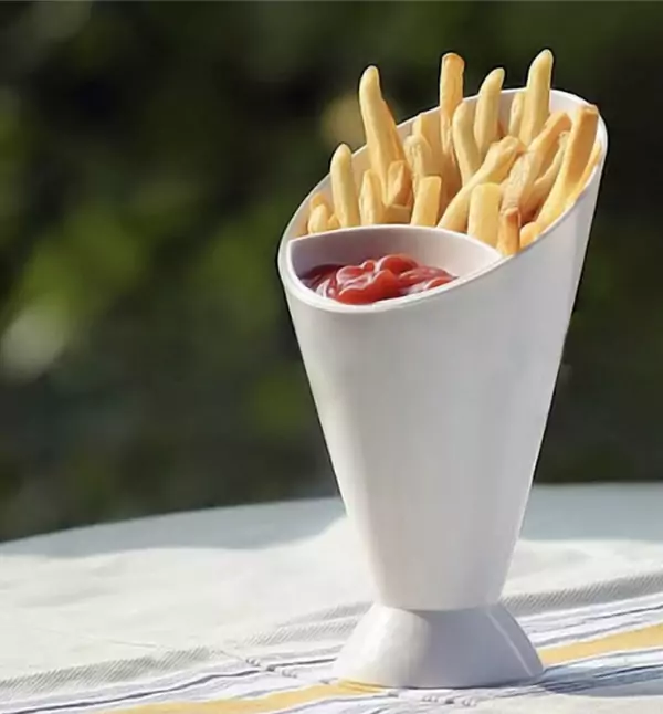 Vaso para patatas y salsa Vaso para patatas y salsa