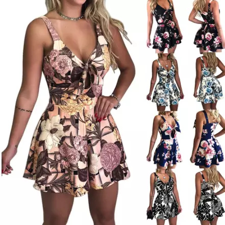 Vestido floral corto Vestido floral corto