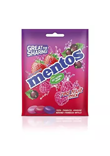 Caramelos Masticables Mentos Mix Frutos Rojos Caramelos Masticables Mentos Mix Frutos Rojos