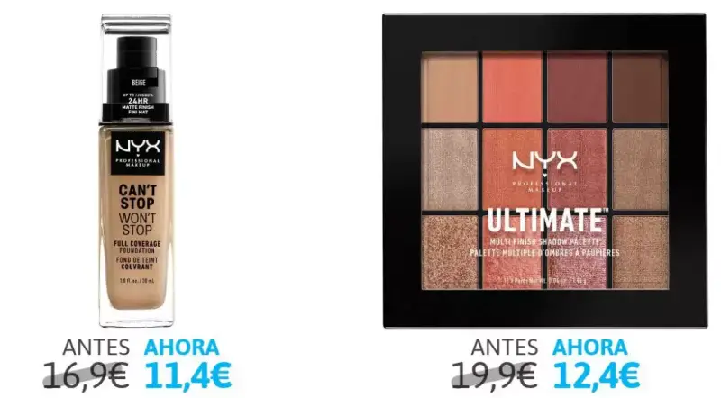 Bajadas de precio en maquillaje NYX Professional Makeup Bajadas de precio en maquillaje NYX Professional Makeup