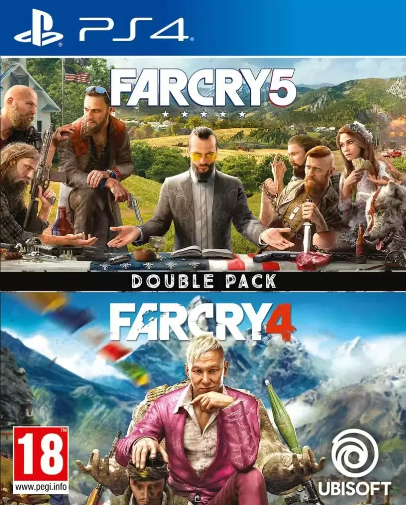 Pack Doble PS4 Far Cry 4 + Far Cry 5 Pack Doble PS4 Far Cry 4 + Far Cry 5