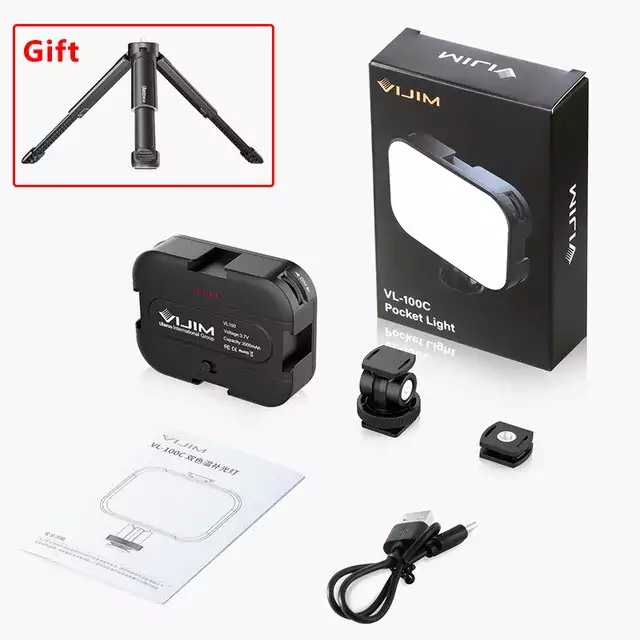 Foco LED portátil + trípode de regalo Foco LED portátil + trípode de regalo