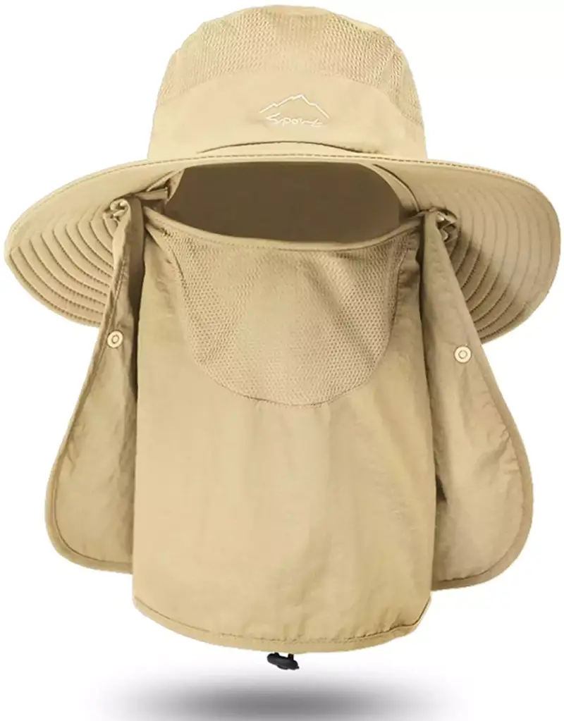 Sombrero de pesca + protector solar Sombrero de pesca + protector solar
