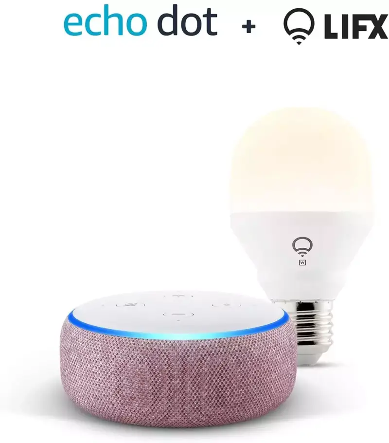 Echo Dot (3.ª generación) + bombilla inteligente LIFX Blanco Echo Dot (3.ª generación) + bombilla inteligente LIFX Blanco