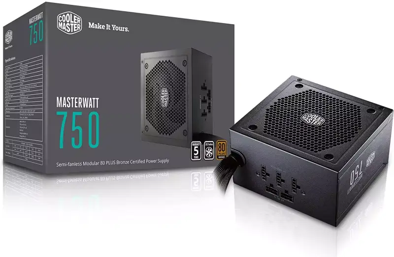Fuente de alimentación modular Cooler Master 750W Fuente de alimentación modular Cooler Master 750W