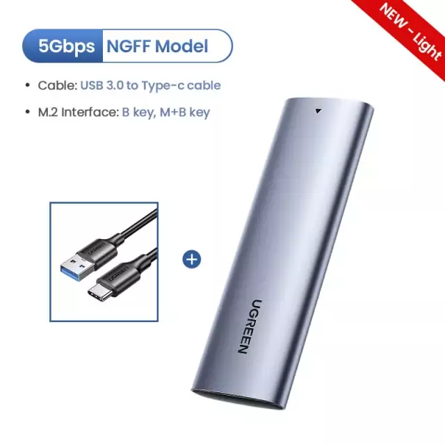 Carcasa M.2 USB-C Ugreen Carcasa M.2 USB-C Ugreen