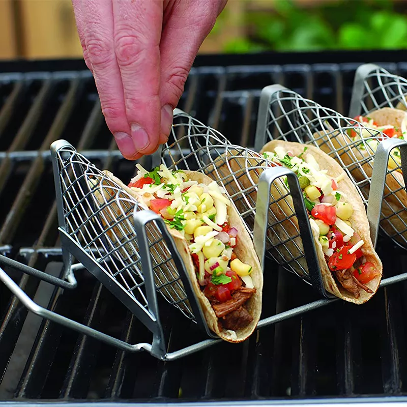 Estante de acero para tacos Estante de acero para tacos