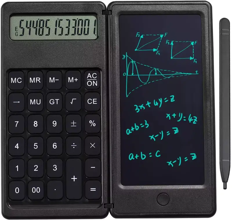 Calculadora plegable + pantalla dibujo 6" Calculadora plegable + pantalla dibujo 6"