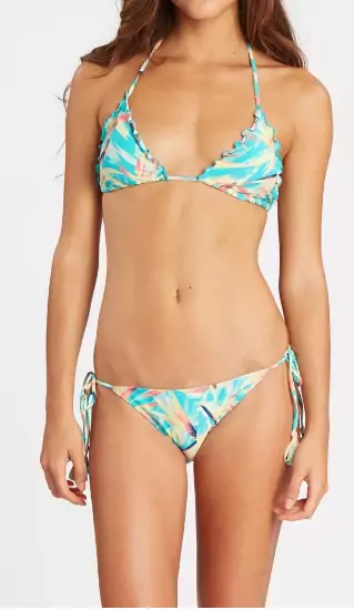 Top de bikini de mujer Paradise Ruffles Triangle Top Billabong Top de bikini de mujer Paradise Ruffles Triangle Top Billabong