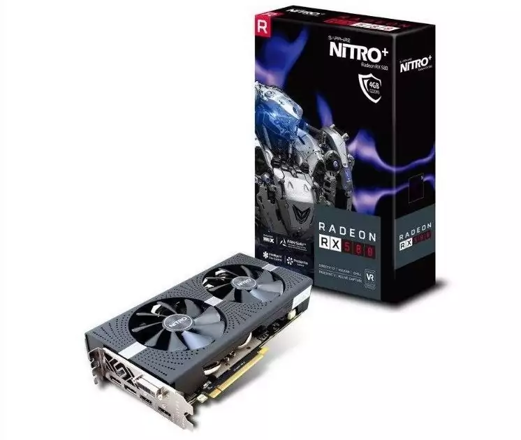 Gráfica Sapphire RX580 Nitro+ OC 4GB Backplate GDDR5 Gráfica Sapphire RX580 Nitro+ OC 4GB Backplate GDDR5
