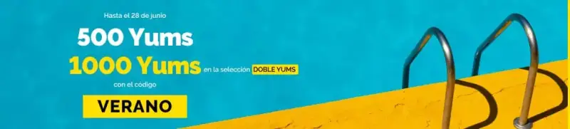 Yummy Days de verano: con cada reserva te llevas 500 Yums y 1000 Yums en la selección de restaurantes con Doble Yums