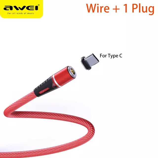 Cable de carga magnética Tipo C o Lightning de 1.2 m Cable de carga magnética Tipo C o Lightning de 1.2 m