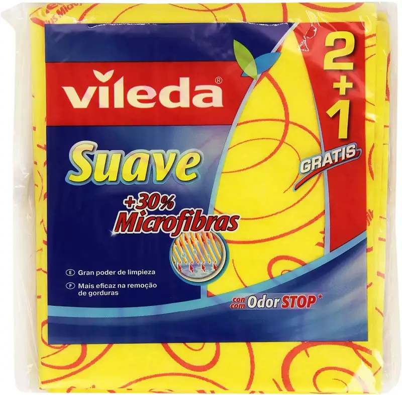 3x Bayetas Vileda microfibras 3x Bayetas Vileda microfibras