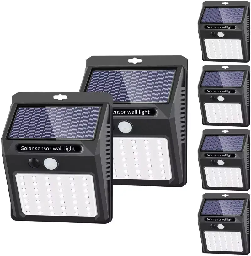 6 focos solares con 1200 mAh 6 focos solares con 1200 mAh
