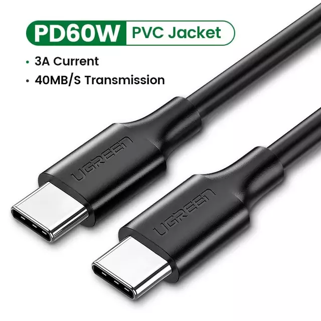 Cable USB C - USB C Ugreen de 60W Cable USB C - USB C Ugreen de 60W