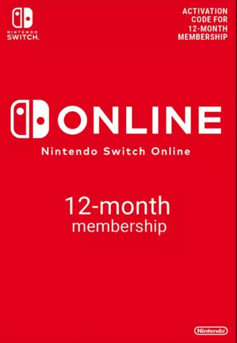 Suscripción 12 Meses Nintendo Switch Online Suscripción 12 Meses Nintendo Switch Online