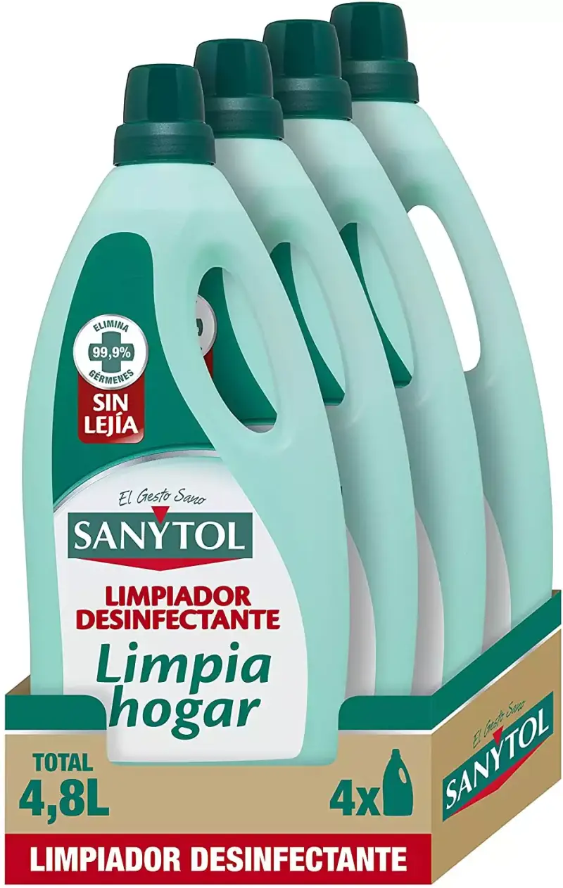 4 x 1200 ml Botella desinfectante limpiahogar Sanytol 4 x 1200 ml Botella desinfectante limpiahogar Sanytol