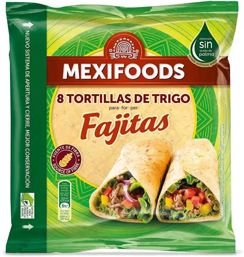 8 Tortillas de Trigo Mexifoods 8 Tortillas de Trigo Mexifoods