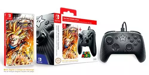Kit Mando Faceoff Wired Pro Mario Star + Dragon Ball Fighter Z Nintendo Switch Kit Mando Faceoff Wired Pro Mario Star + Dragon Ball Fighter Z Nintendo Switch