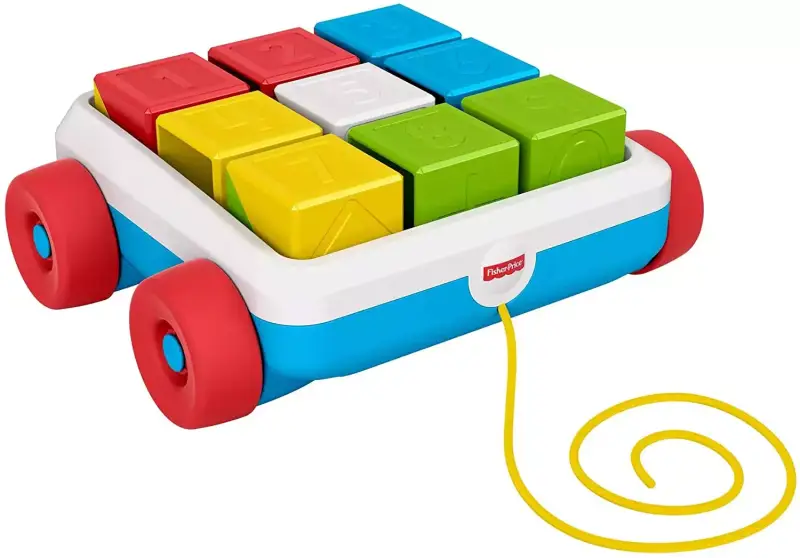Carrito de Arrastre de Bloques de Actividad Fisher Price Carrito de Arrastre de Bloques de Actividad Fisher Price