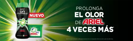 PROLONGA EL OLOR DE ARIEL 4 VECES MÁS