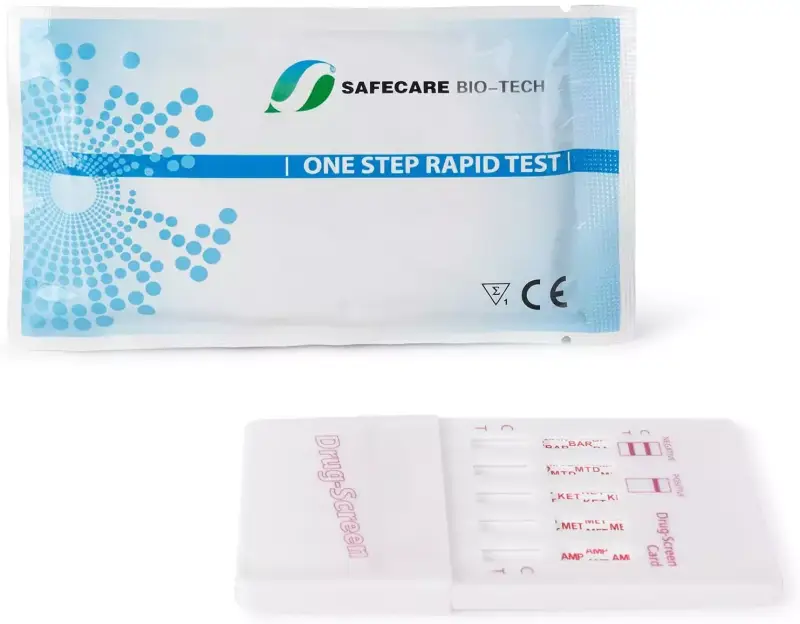 Set con 2 test multidrogas para la detección de 10 drogas Set con 2 test multidrogas para la detección de 10 drogas
