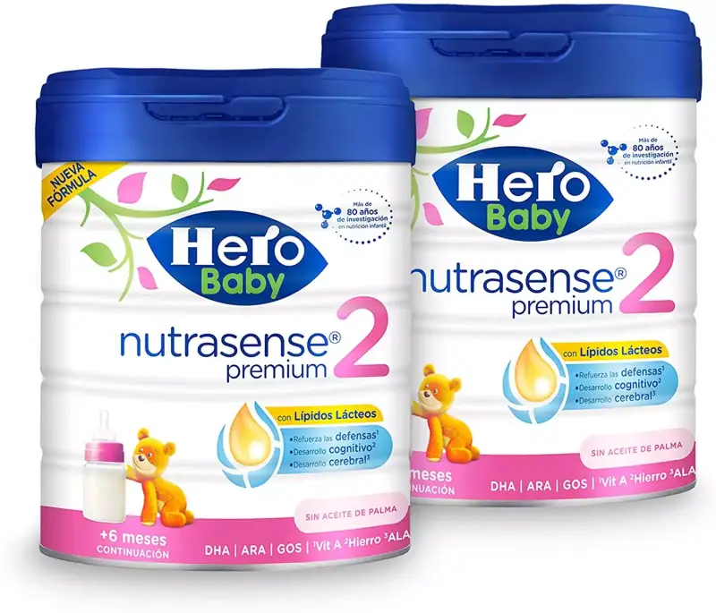 2x800g Hero Baby Nutrasense Premium 2 2x800g Hero Baby Nutrasense Premium 2