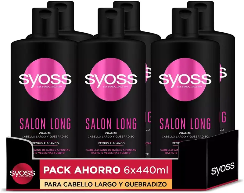 6x450ml Syoss Champú Salon Long 6x450ml Syoss Champú Salon Long