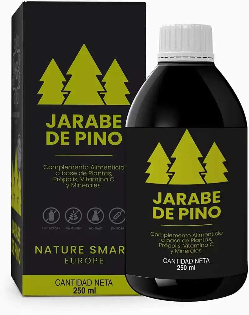 250ml Jarabe de Pino (Alivia los Síntomas de la Tos) 100% Natural 250ml Jarabe de Pino (Alivia los Síntomas de la Tos) 100% Natural