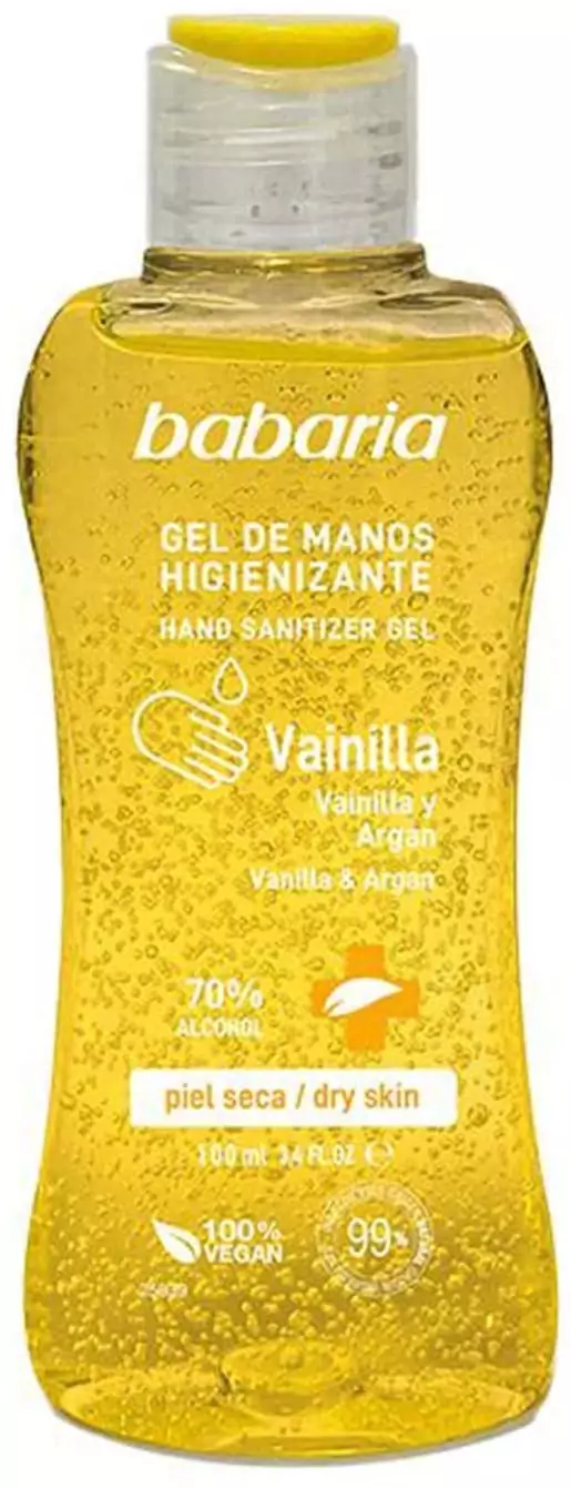 100 ml Babaria Gel de manos hidroalcohólico higienizante vainilla 100 ml Babaria Gel de manos hidroalcohólico higienizante vainilla