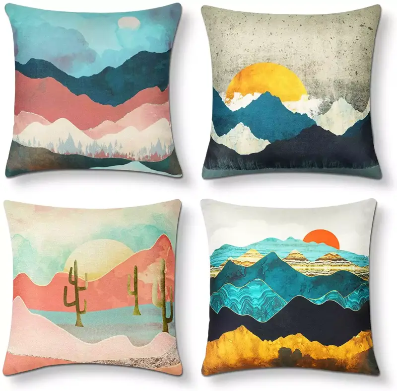 4x Fundas de cojín 45x45cm (varios modelos) 4x Fundas de cojín 45x45cm (varios modelos)