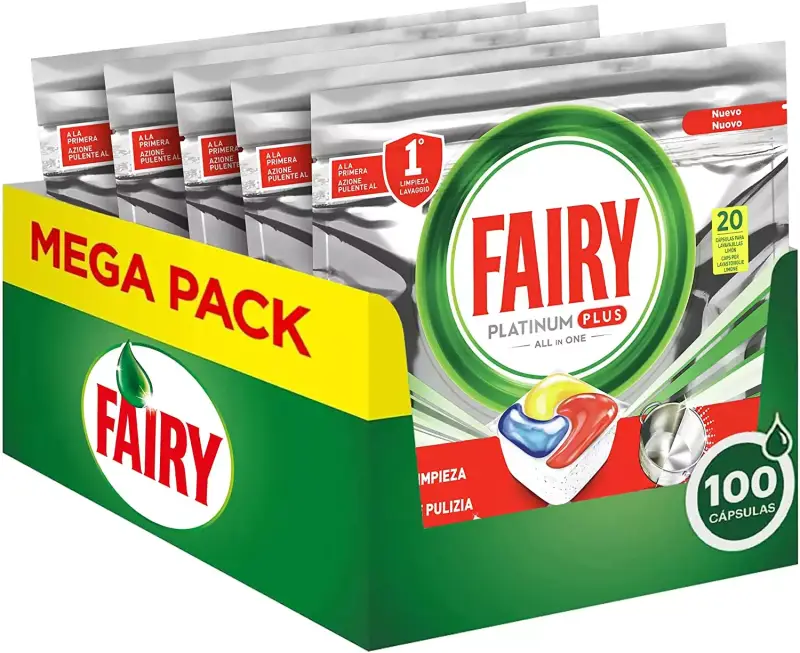 100 Cápsulas Fairy Platinum Plus Limón 100 Cápsulas Fairy Platinum Plus Limón