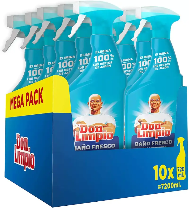 10x720ml Detergente en Spray Don Limpio Baño 10x720ml Detergente en Spray Don Limpio Baño