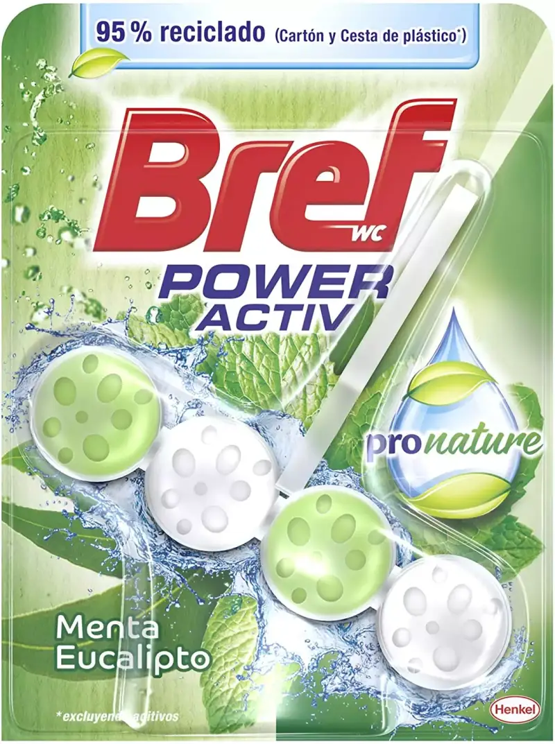 Colgador WC Bref Poder Activo Pronature Menta Colgador WC Bref Poder Activo Pronature Menta