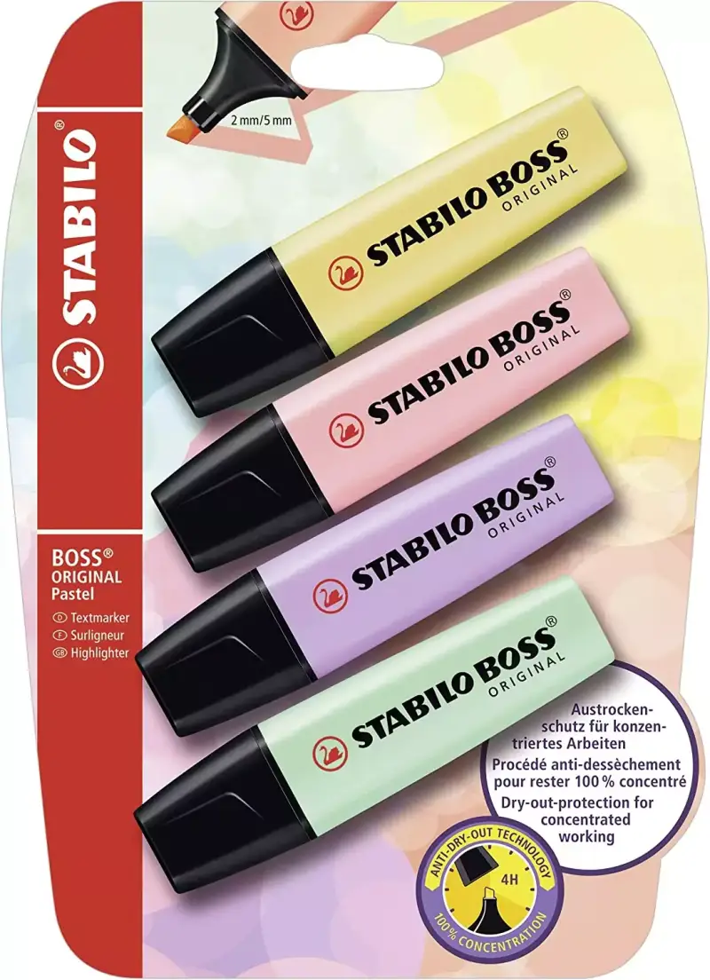 4x Marcadores Stabilo Boss 4x Marcadores Stabilo Boss