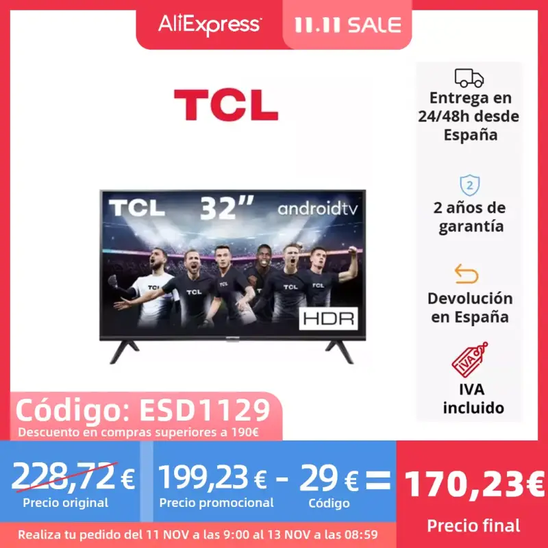 TV TCL 32" Smart TV TV TCL 32" Smart TV