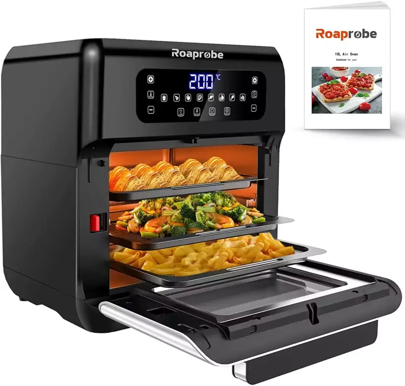 Freidora sin aceite 10L 1500W + Libro recetas Freidora sin aceite 10L 1500W + Libro recetas