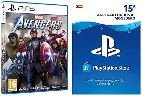 Marvel's Avengers PS5 + Tarjeta Prepago PSN 15€ Marvel's Avengers PS5 + Tarjeta Prepago PSN 15€