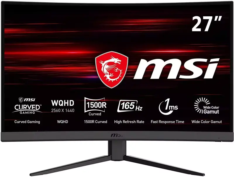 Monitor Gaming Curvo 27" MSI Optix 165Hz Monitor Gaming Curvo 27" MSI Optix 165Hz