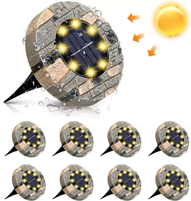 4 lámparas solares para jardín 4 lámparas solares para jardín