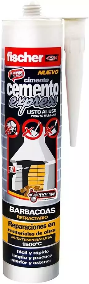 Cartucho 300ml Ficher Cemento Express Barbacoas Cartucho 300ml Ficher Cemento Express Barbacoas