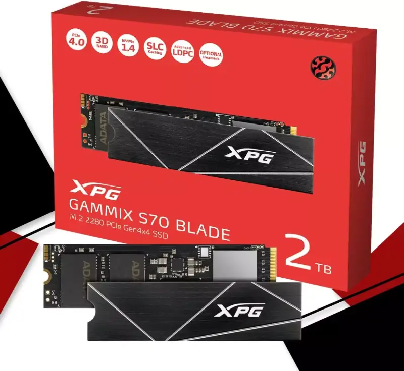 SSD NVMe Adata XPG Gammix S70 Blade 2TB SSD NVMe Adata XPG Gammix S70 Blade 2TB