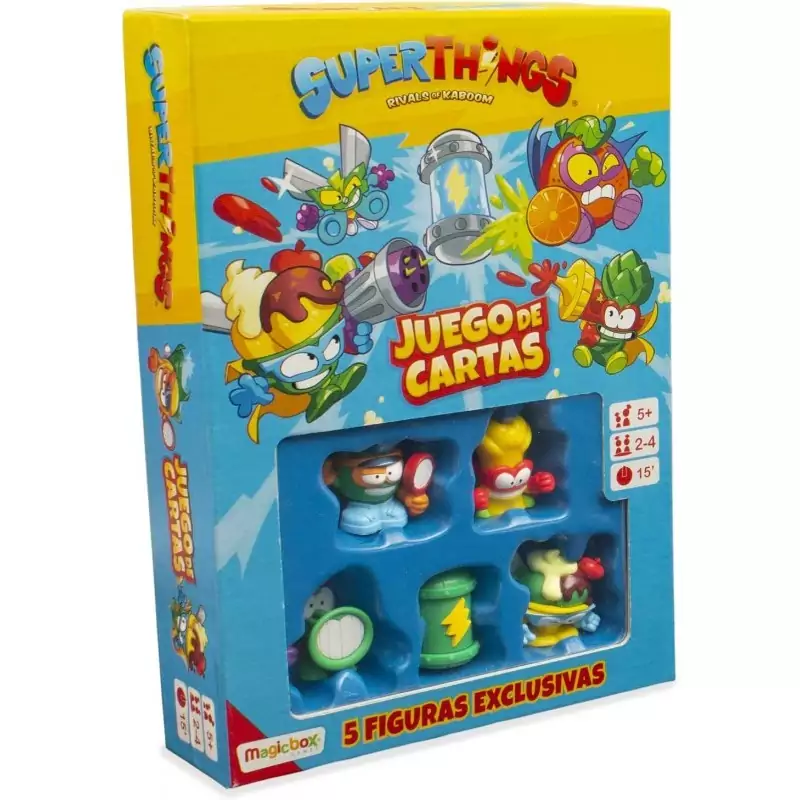 Juego de 69 cartas Supertihings + 5 Figuras Exclusivas Juego de 69 cartas Supertihings + 5 Figuras Exclusivas