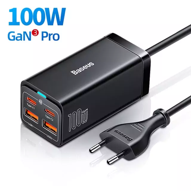 Cargador Baseus GaN3 Pro 100W QC4.0 Cargador Baseus GaN3 Pro 100W QC4.0