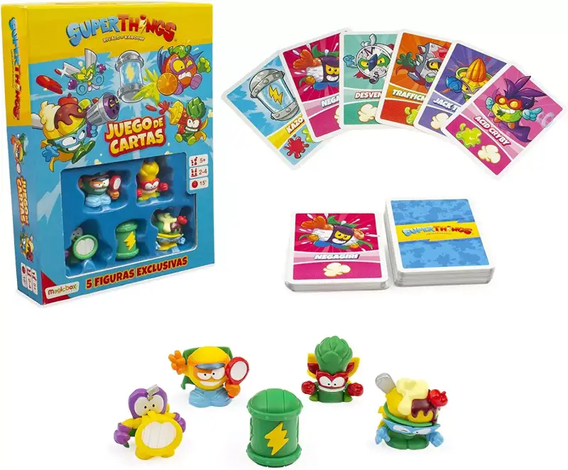 Juego de cartas + 5 Figuras SUPERTHINGS Rivals of Kaboom Juego de cartas + 5 Figuras SUPERTHINGS Rivals of Kaboom