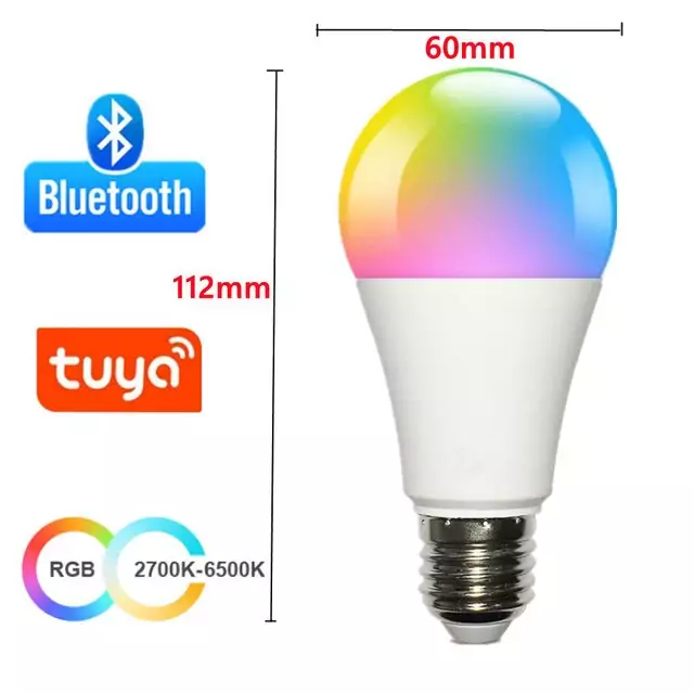 Bombilla LED inteligente E27 con Bluetooth Bombilla LED inteligente E27 con Bluetooth